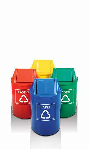 Cesto de Lixo Reciclável Cores Cesto de Lixo Reciclável Cores